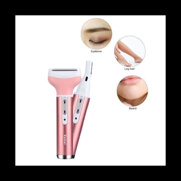 Shinon Tondeuse à épiler Rechargeable Pour Femme/Homme - 2 En 1 - Rouge